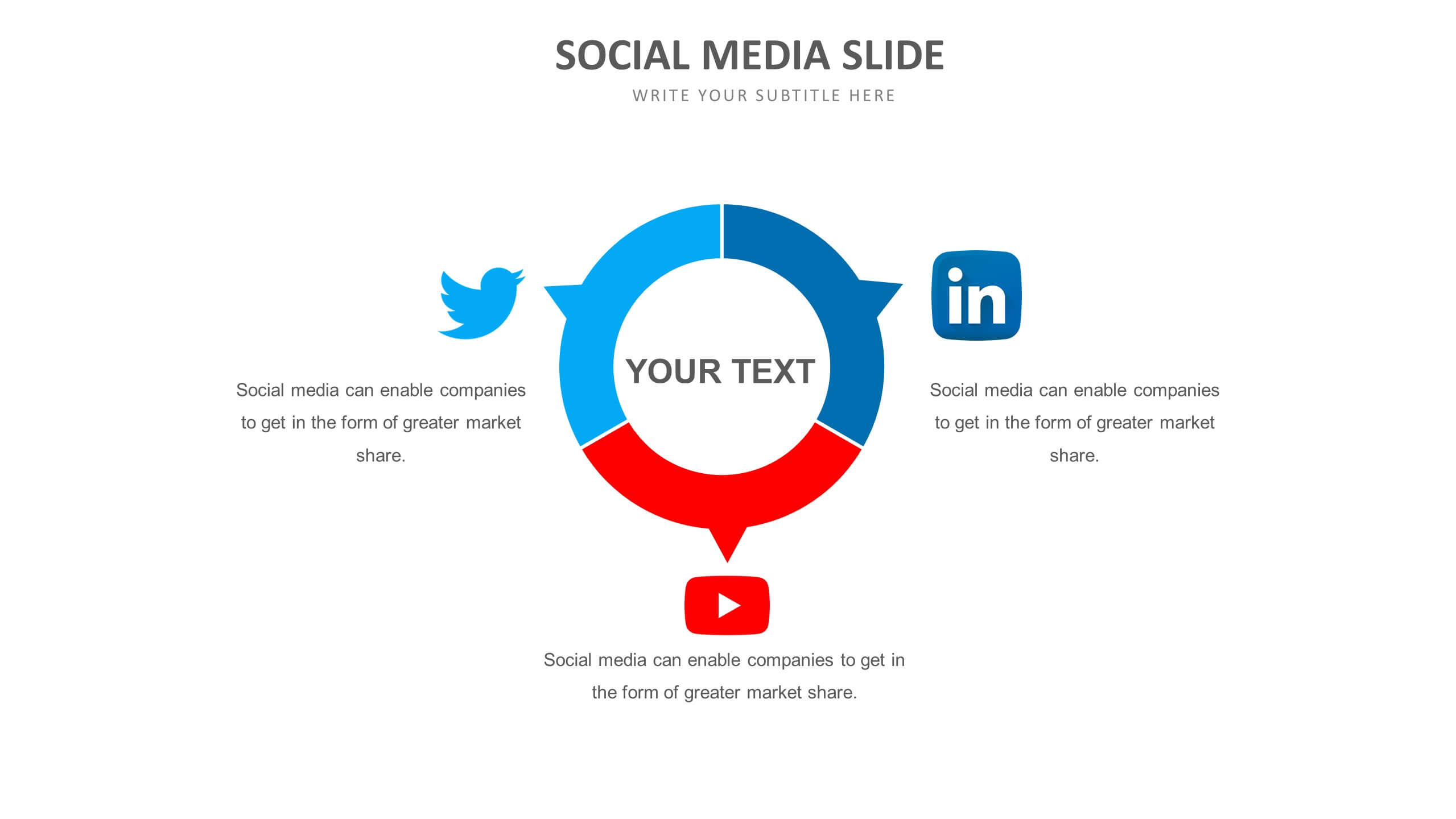 Social Media Slide Templates Biz Infograph