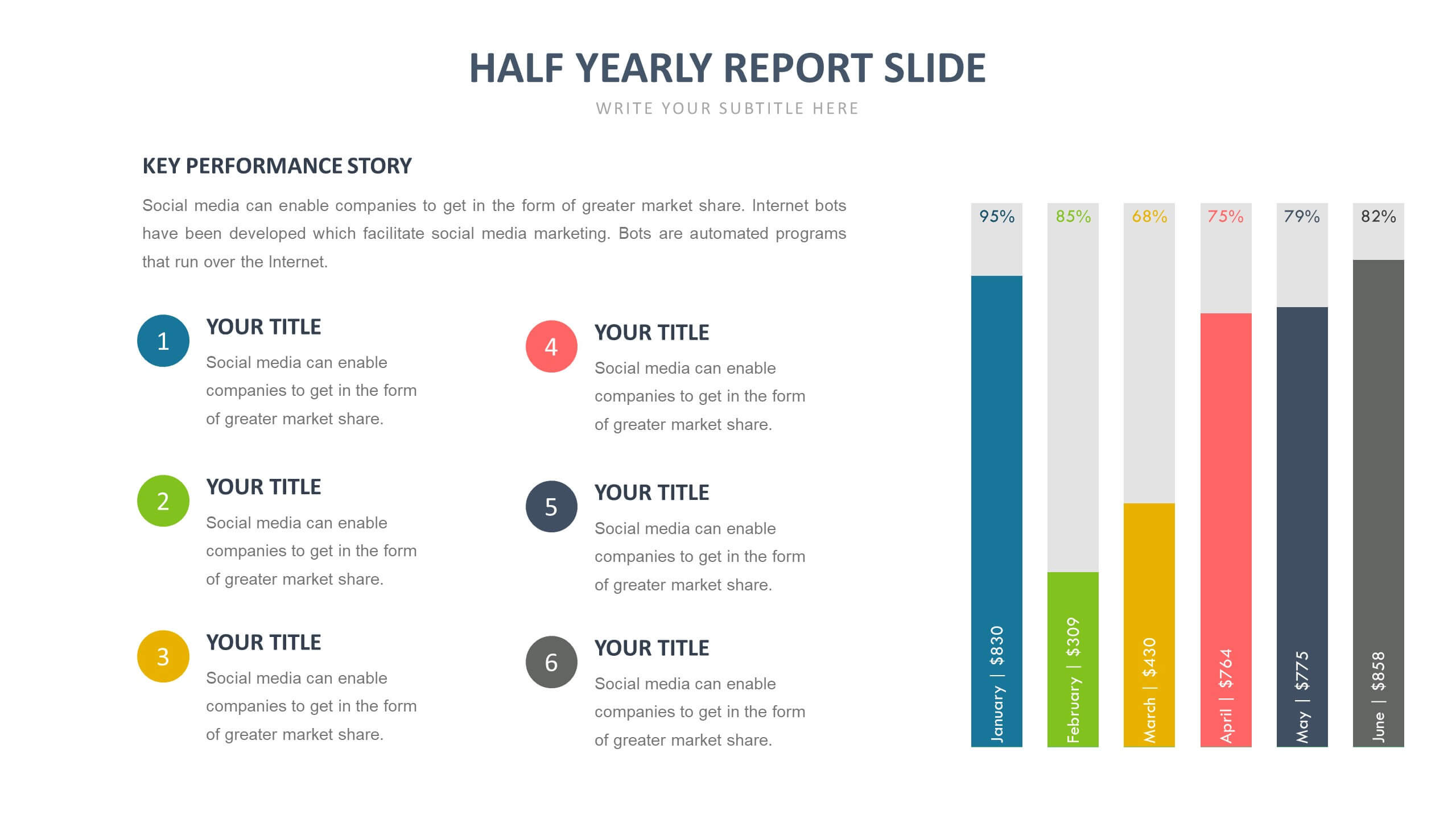 Chart slide templates Biz Infograph
