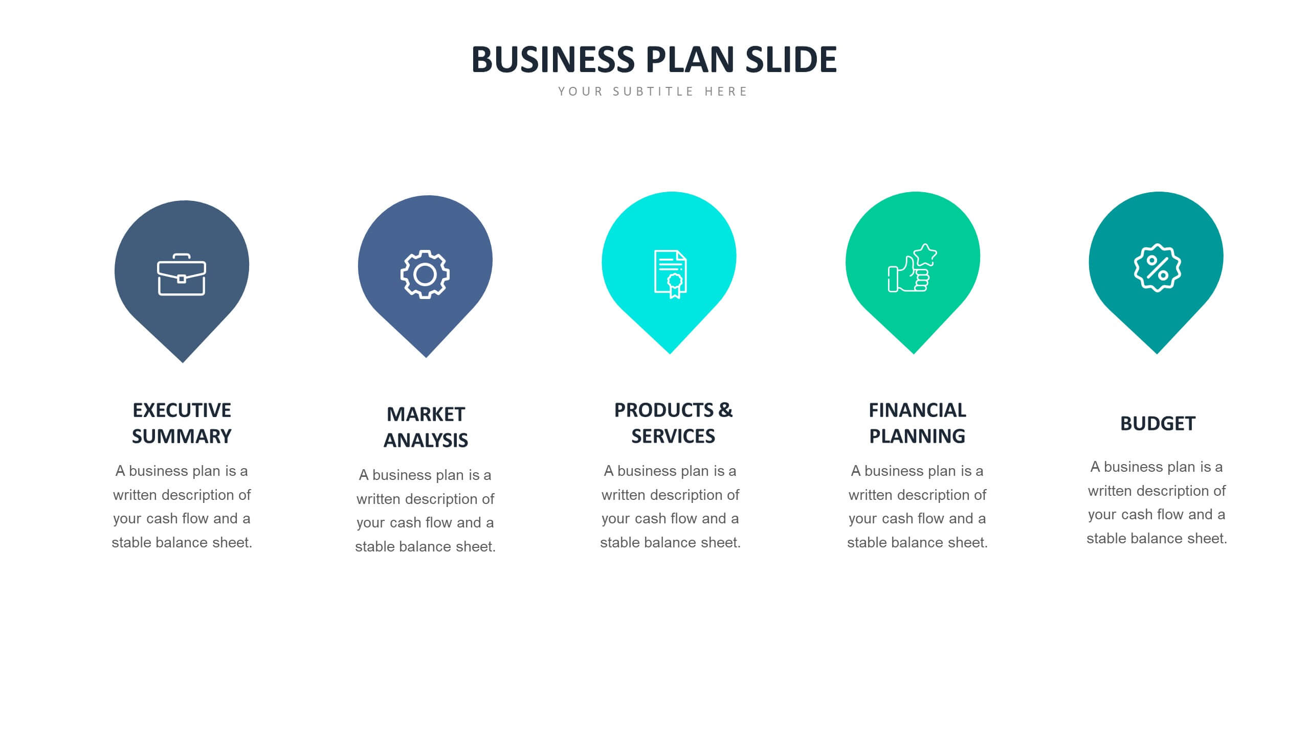 business plan template slides