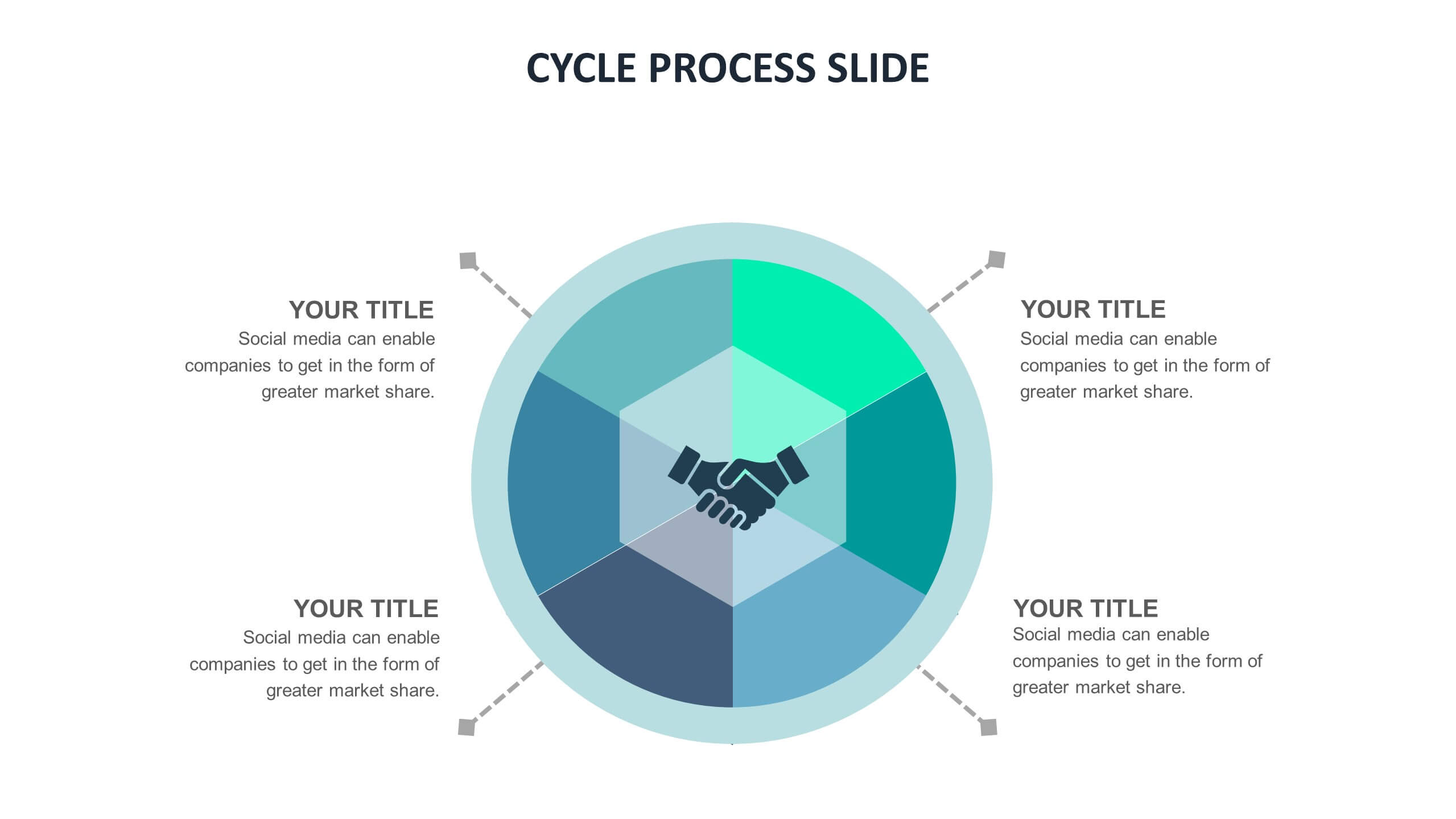 Cycle Process slide templates Biz Infograph