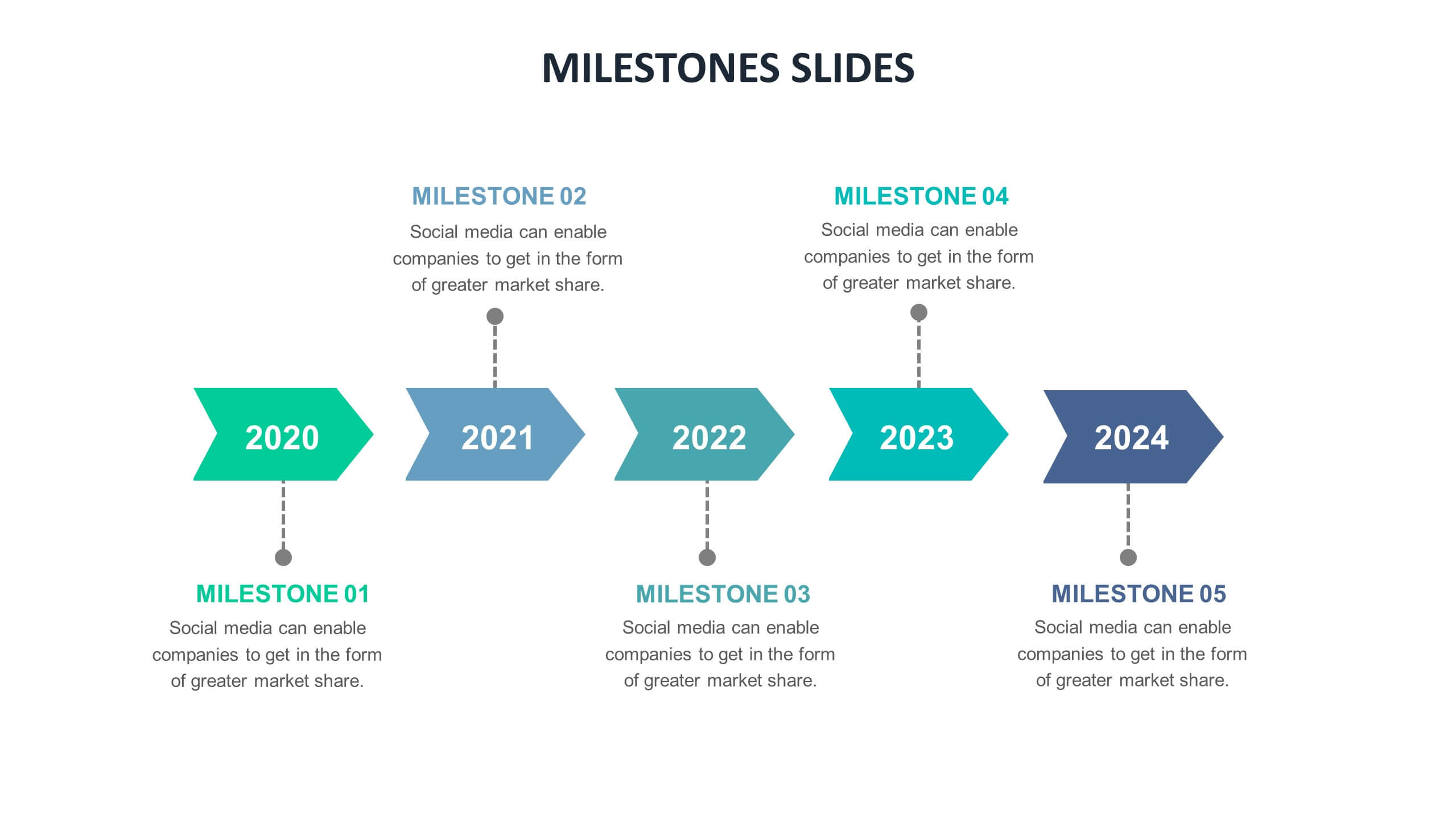 Milestone Slide Templates Biz Infograph