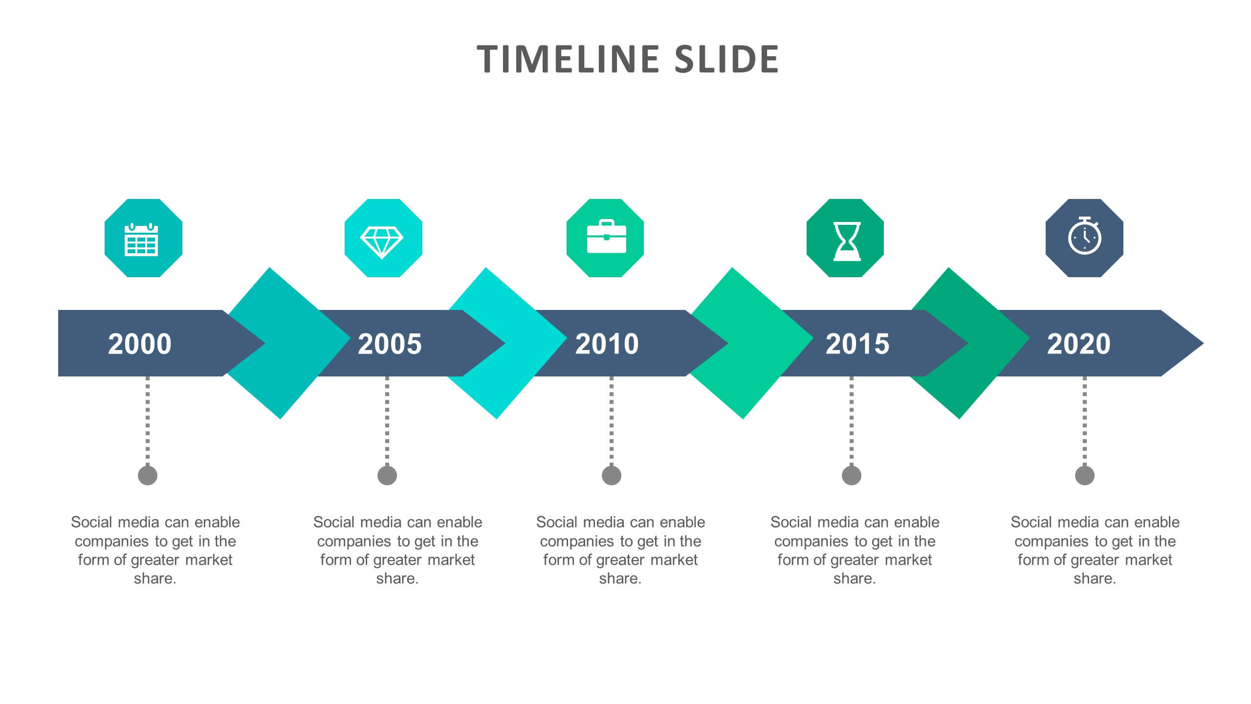 timeline for presentation template