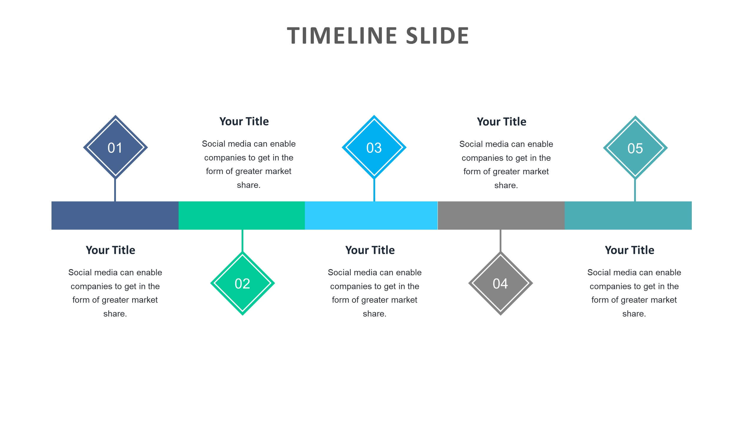 timeline presentation slide template