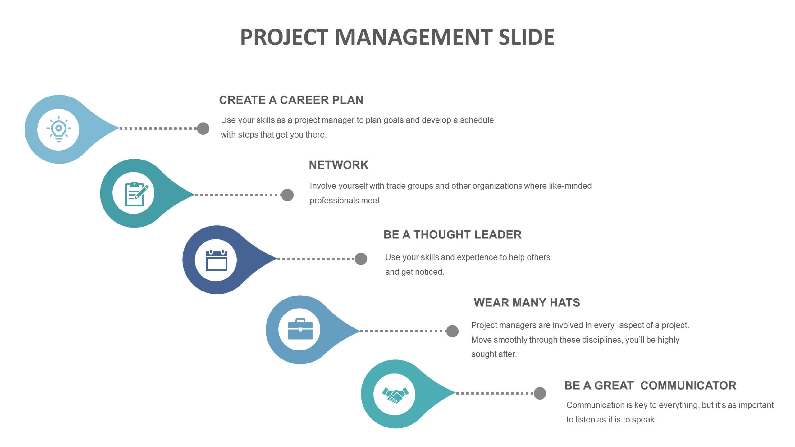 Project Management Slide Templates Biz Infograph