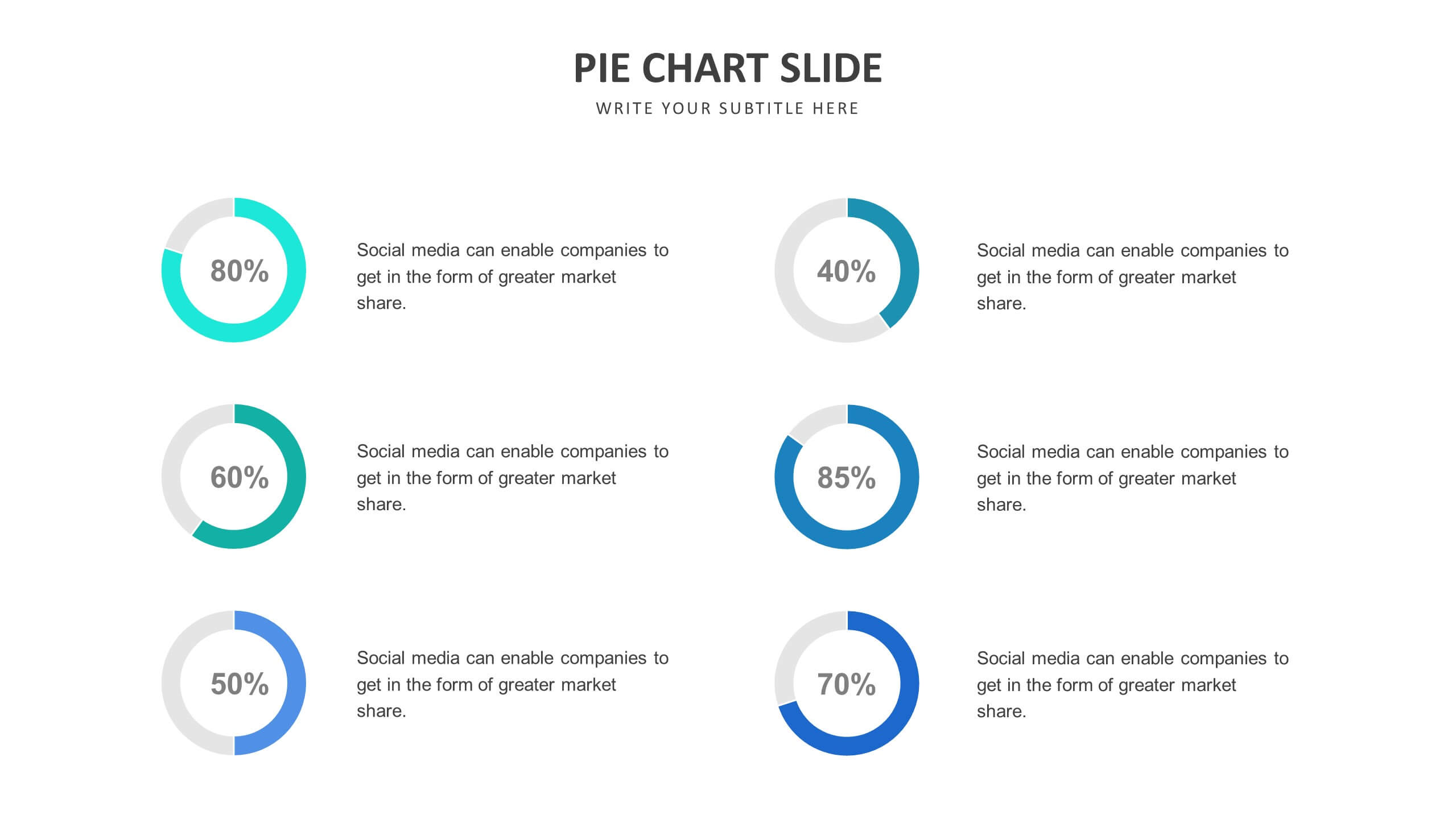 Pie Chart Slide Templates | Biz Infograph