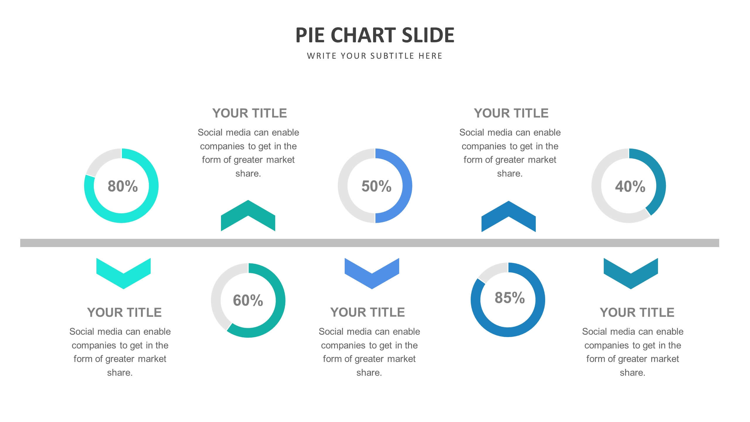 Pie Chart Slide Templates Biz Infograph
