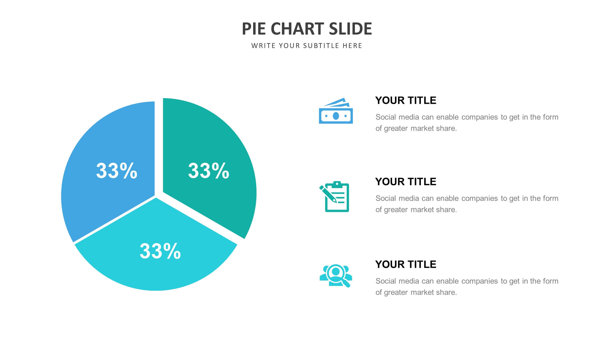 Pie Chart Slide Templates Biz Infograph