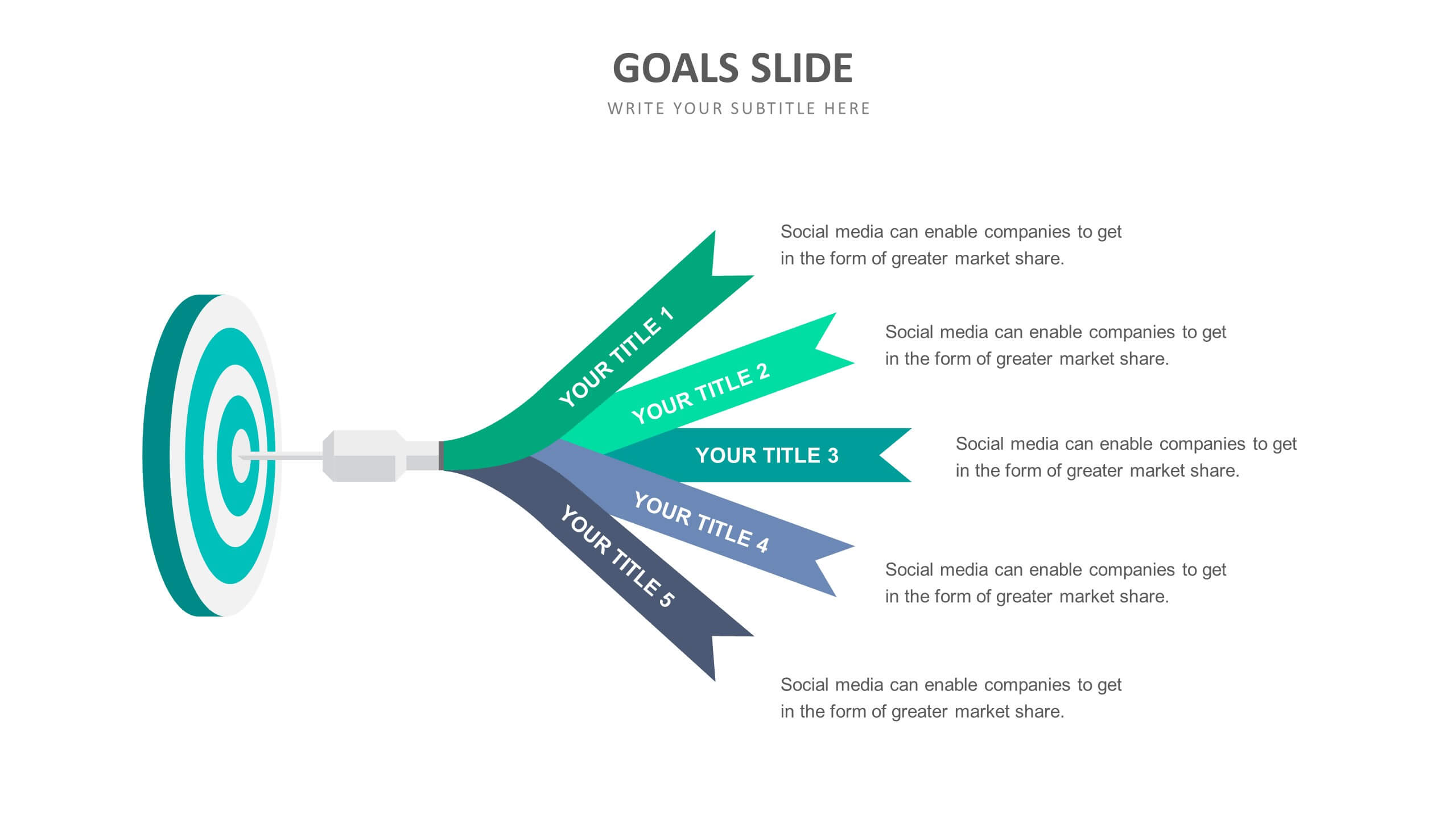 Goal Slide Templates Biz Infograph