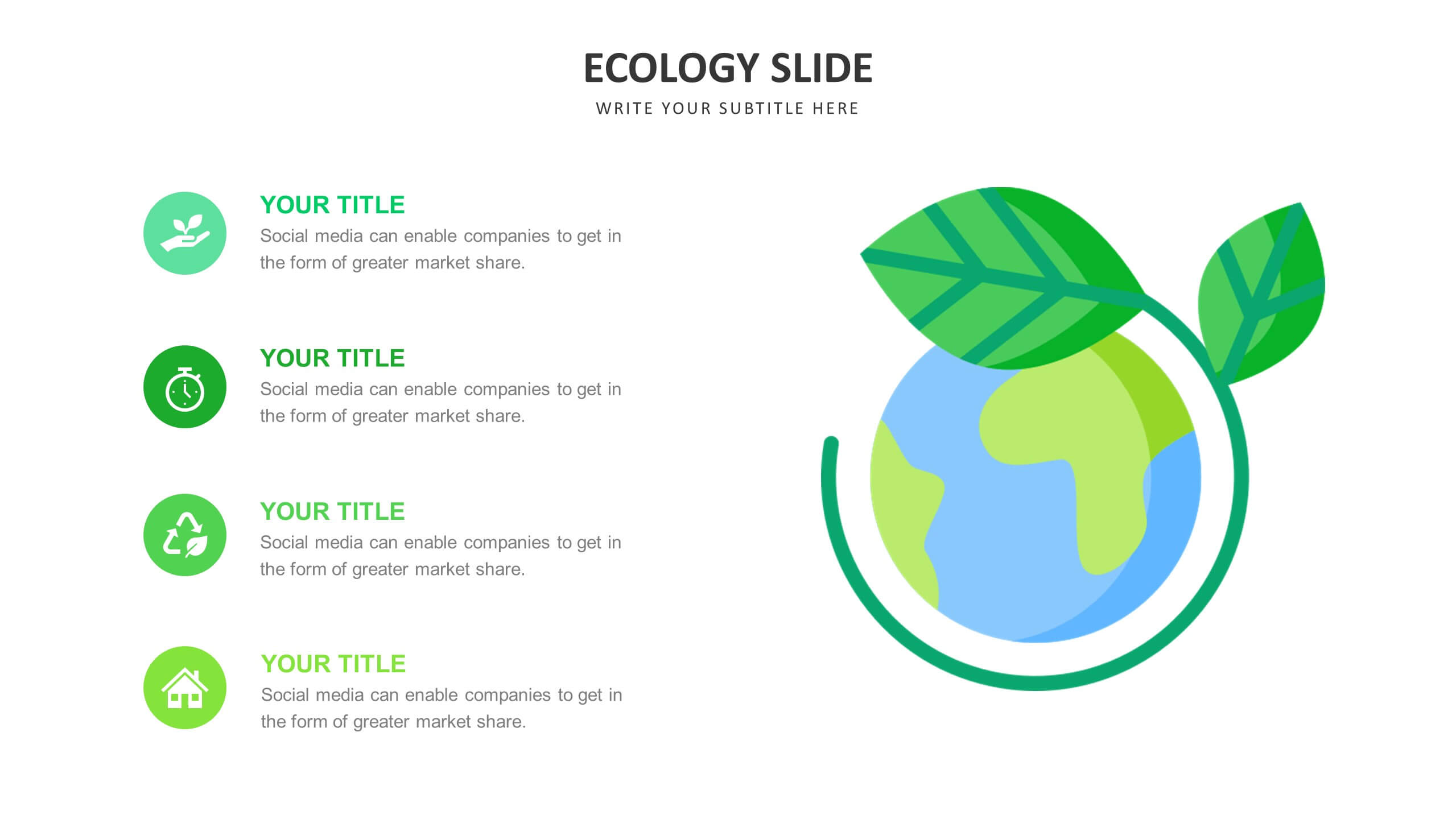 Ecology slide templates Biz Infograph