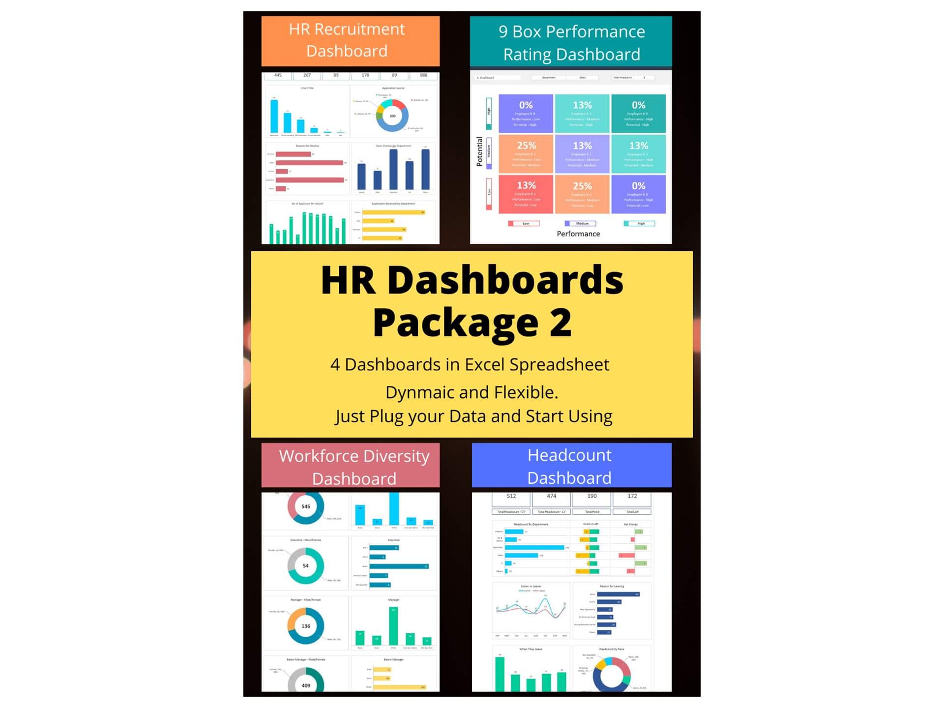 Comprehensive HR Dashboards Package BizInfograph