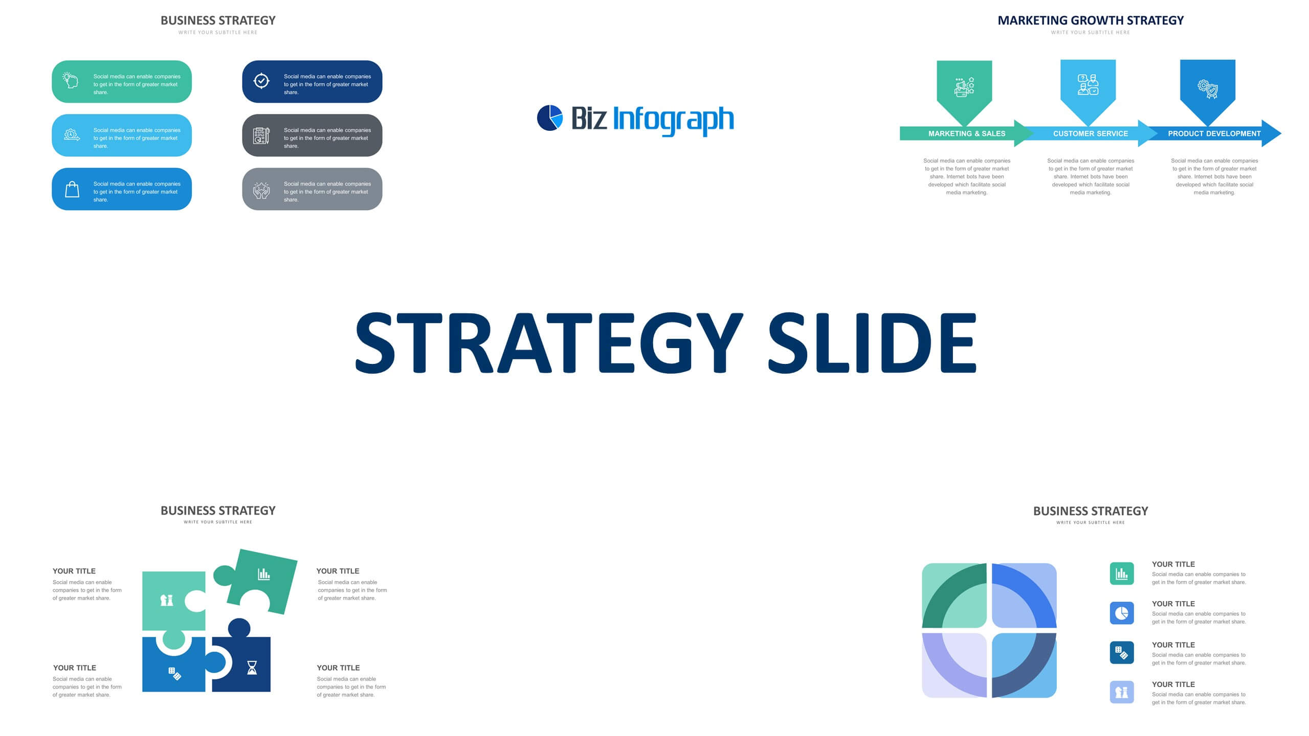 Strategy Slide Templates Biz Infograph