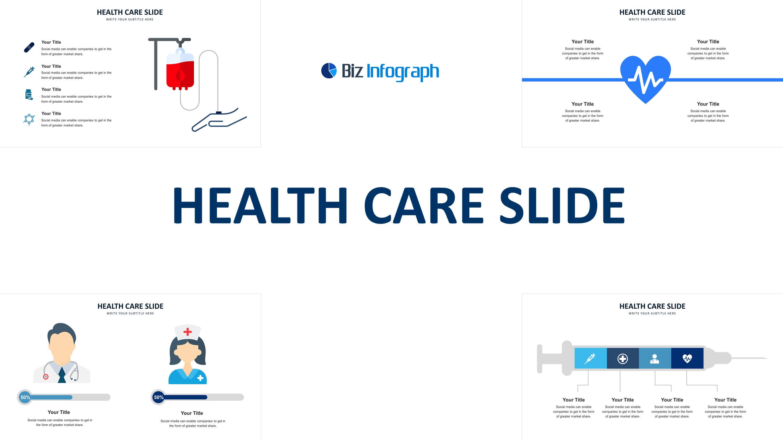 Healthcare Slide Templates Biz Infograph