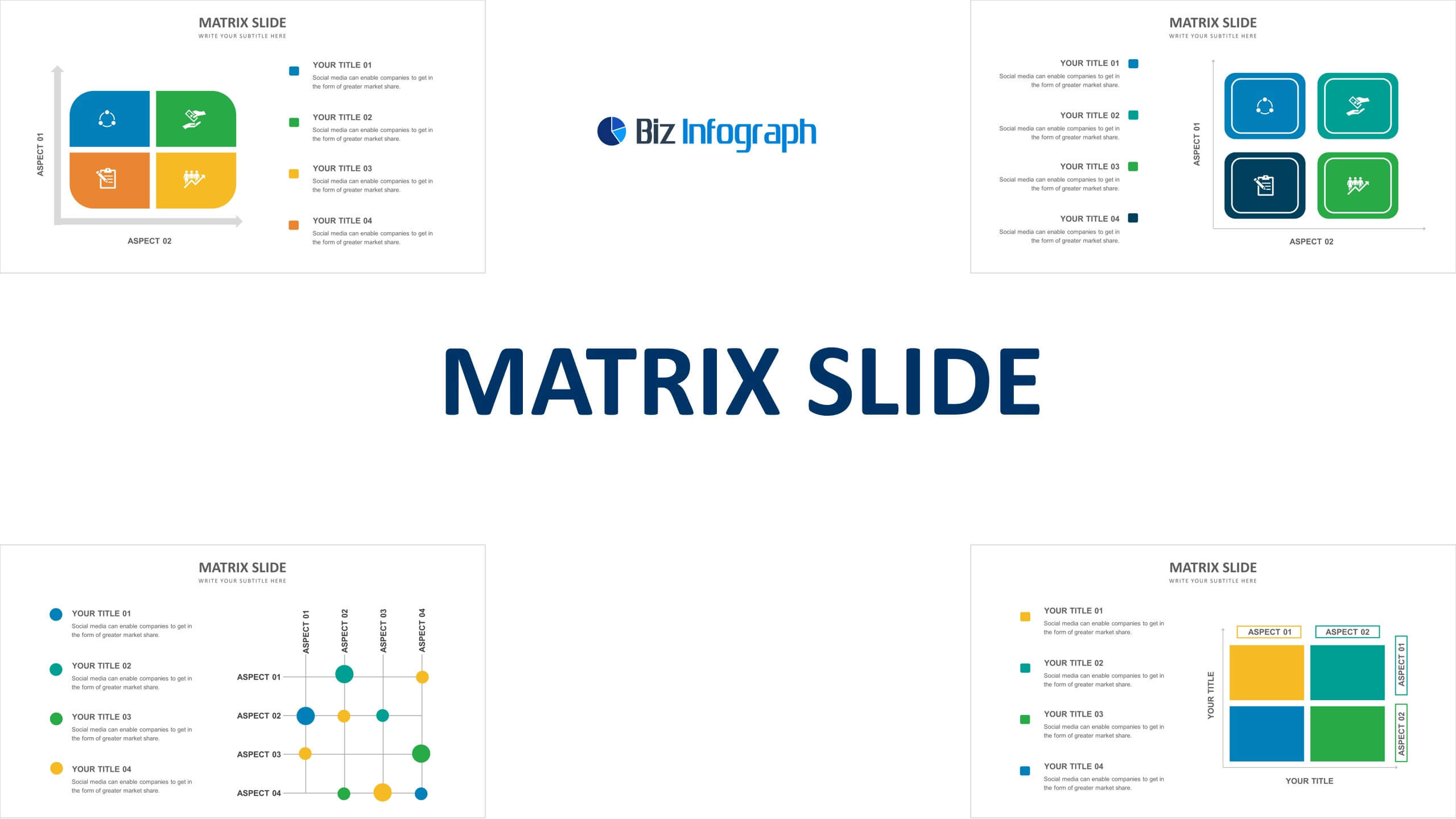 Matrix Slide Templates | Biz Infograph