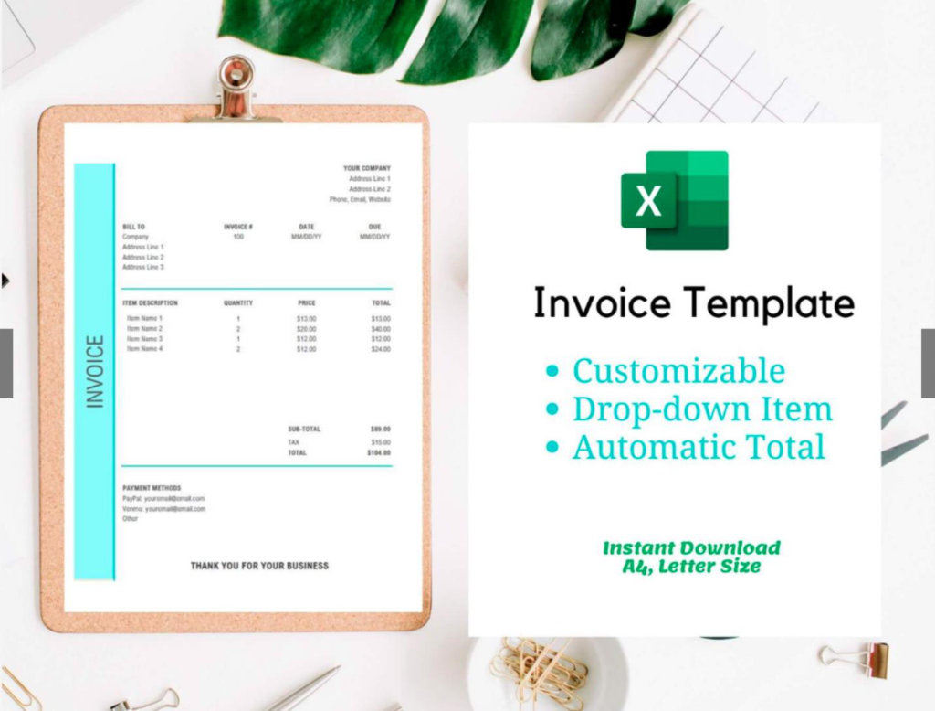 View of Biz Infograph’s invoice dashboard