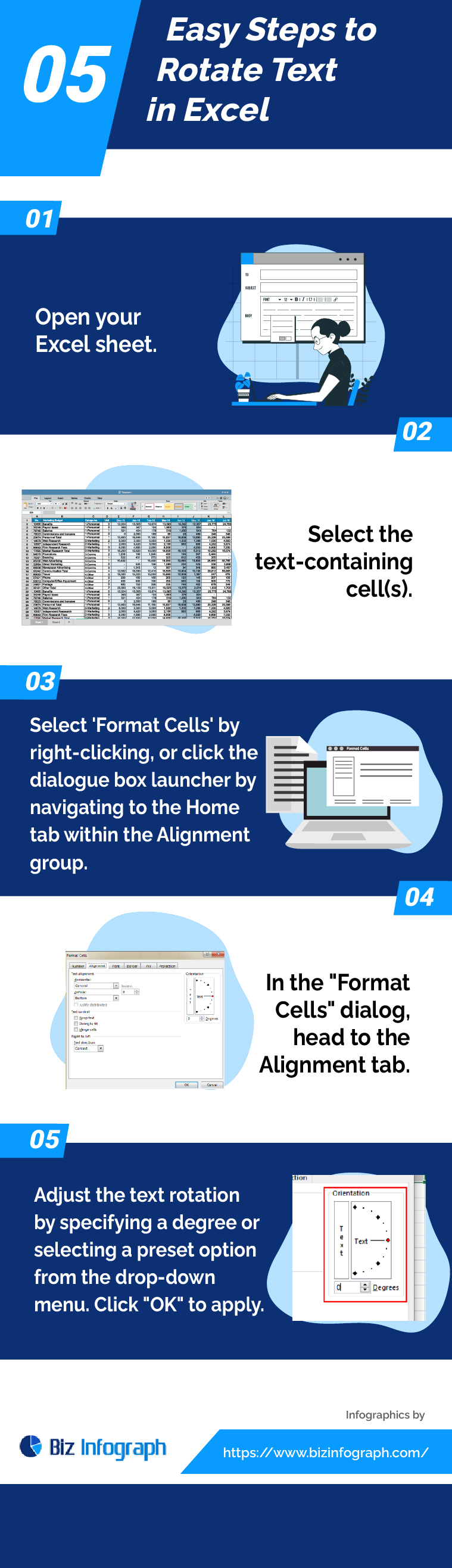 5 Easy Steps to Rotate Text in Excel