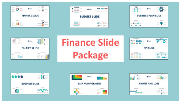 Cover of Biz Infograph’s finance slide package