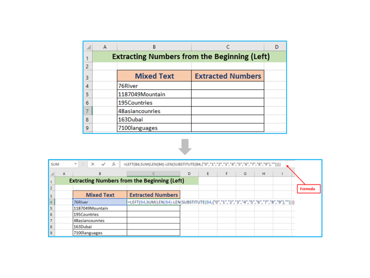 Extract Numbers from a String in Excel (formulas and VBA ...