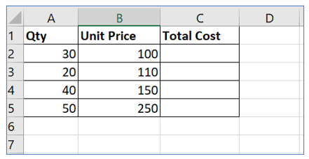 Copy excel Formula