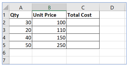 Copy excel formula