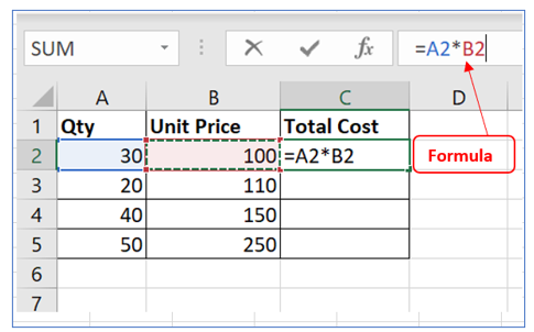 Copy excel formula