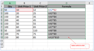 How to copy formula in Excel? How to copy formula down in excel column?