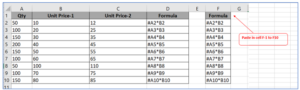 How to copy formula in Excel? How to copy formula down in excel column?
