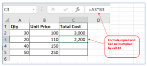 How to copy formula in Excel? How to copy formula down in excel column?