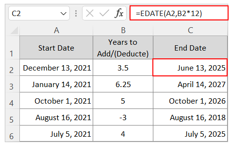 Months to a date