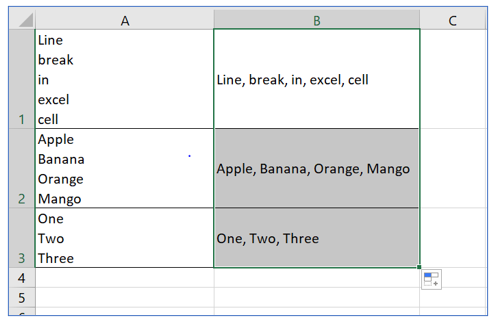 Remove line breaks