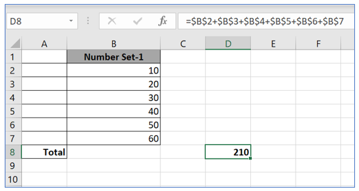 Copy excel formula