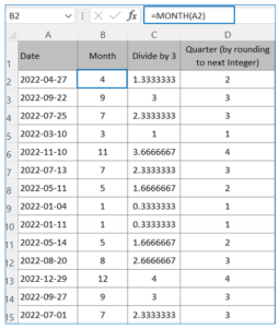 How to Calculate Quarter from Date in Excel? - Calculate Time in Excel