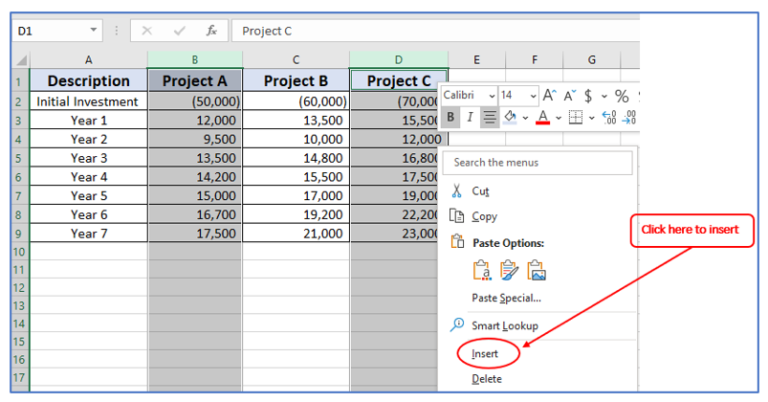 Add Column in Excel. analysis by adding columns in Excel