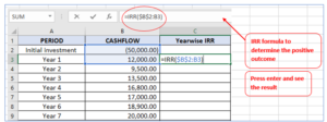 How to Calculate Internal Rate of Return or IRR in Excel?
