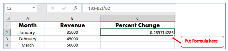 Calculate Percentage Change