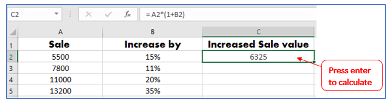 Calculate Percentage Change