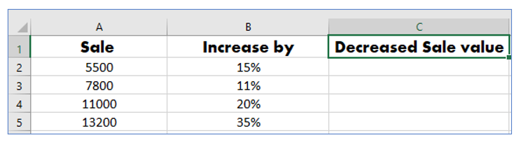 Calculate Percentage Change