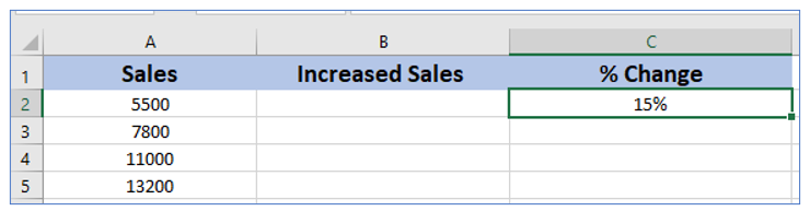 Calculate Percentage Change