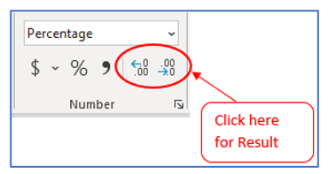 Calculate Percentage Change