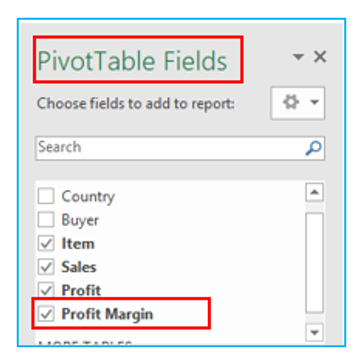 Calculated Field in Pivot Table