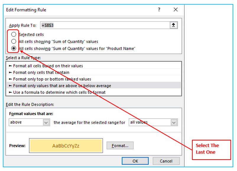  Apply Conditional Formatting to Pivot Tables 