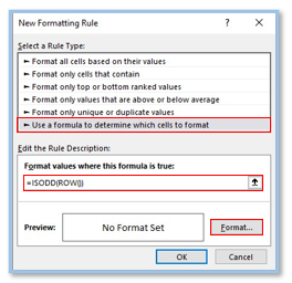 Conditional Formatting