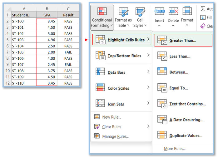 Conditional Formatting in Excel