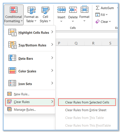 Conditional Formatting in Excel