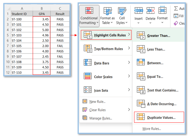 Conditional Formatting in Excel