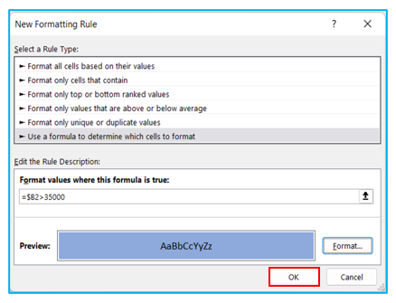 Conditional Formatting Based on Another Value 