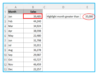 Conditional Formatting Based on Another Value