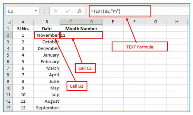 Convert Month Name to Number