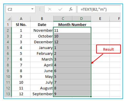 Convert Month Name to Number