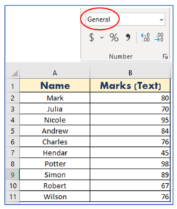 Check Cell Data is Text or Number