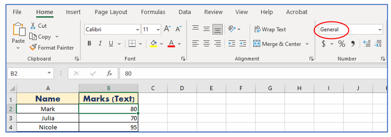 Convert Text to Number